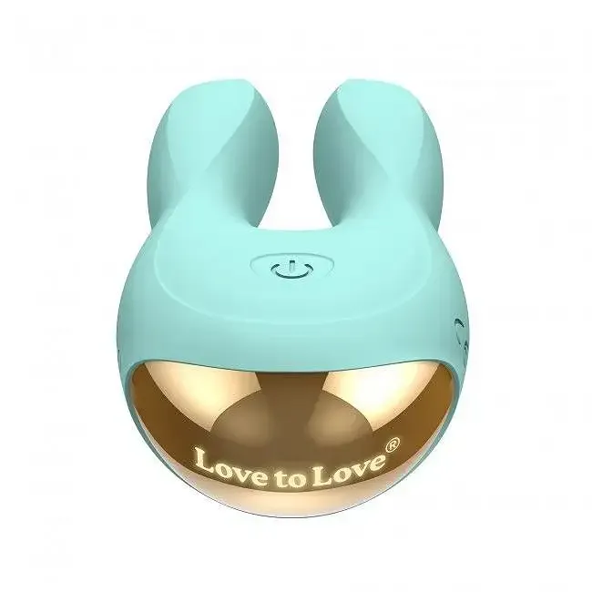 Вібратор-кролик Love To Love Hear Me Menthe з двома моторчиками і різнобарвною LED-підсвіткою Львов - изображение 5