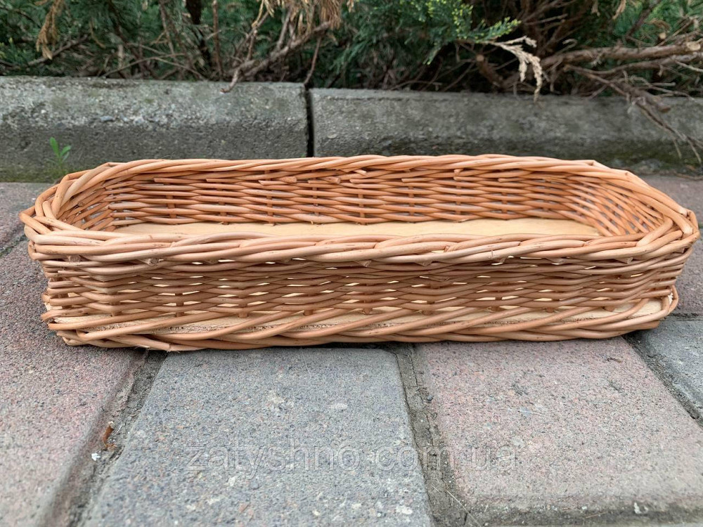 Лоток плетеный  из лозы для столовых предметов Киев - изображение 2