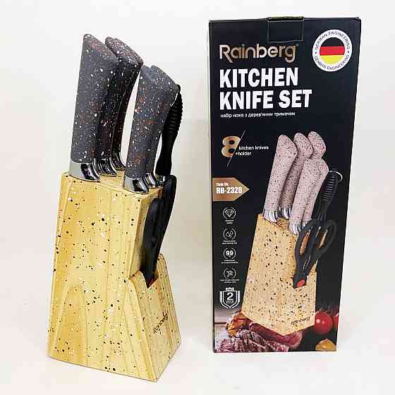Набір ножів для кулінарних завдань, Красиві кухонні ножі, Комплект гострих ножів для кухні YD-35 Івано-Франківськ