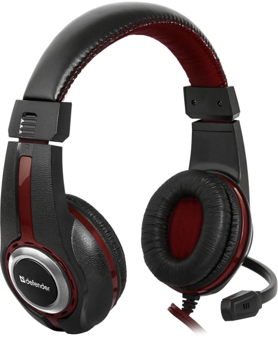 Гарнітура Defender Warhead G-185 Black+Red (64106) (6307916) Київ - фото 1
