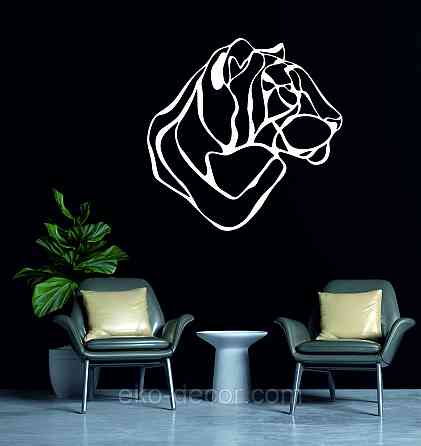 Декоративное настенное Панно «Тигр» Декор на стену 90*90 см, Белый Киев