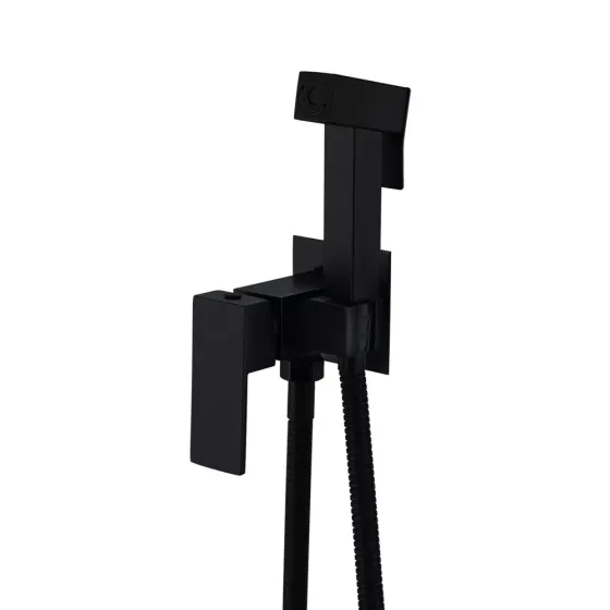Гігієнічний душ прихованого монтажу WEZER PRO9В-02-BLACK чорний Київ