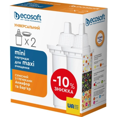 Картридж для фільтра глечика Ecosoft Універсальний для фільтрів-глечиків 2 шт (4820056802597) Вінниця - фото 2