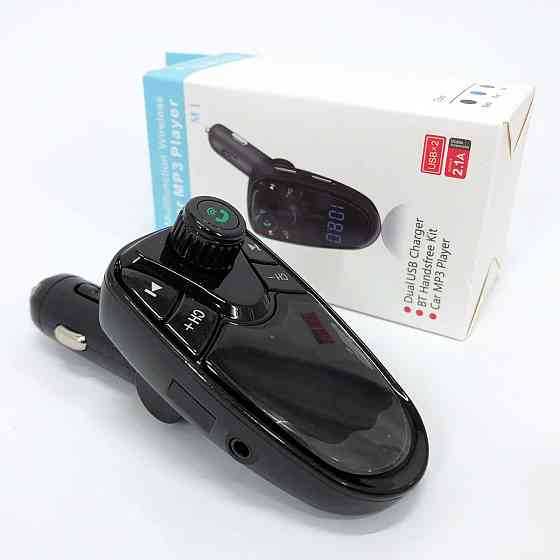 Адаптер в прикурювач для музики FM M1, Fm-модулятор хороший звук, FM-трансмітер з USB для автомобіля FT-68 Львів