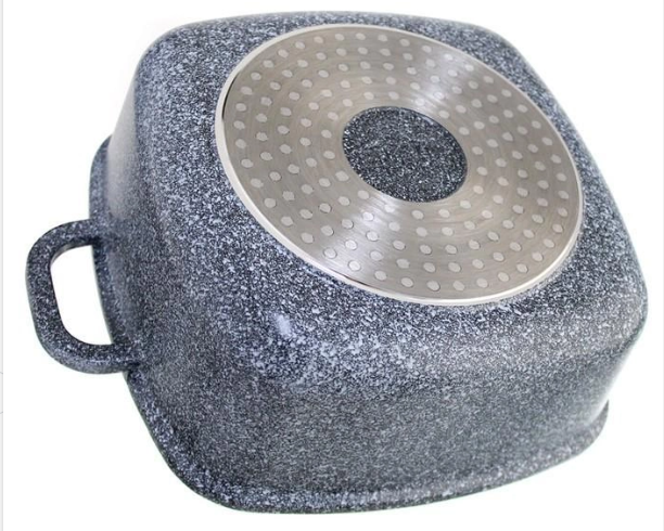 Казан квадратный UNIQUE UN-5208 6.1л с крышкой гранитным покрытием 28 см Одесса - изображение 7