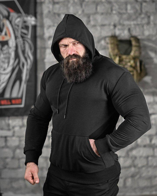 Худи вбиває не паління черная ДЛ6438 Одеса - фото 3