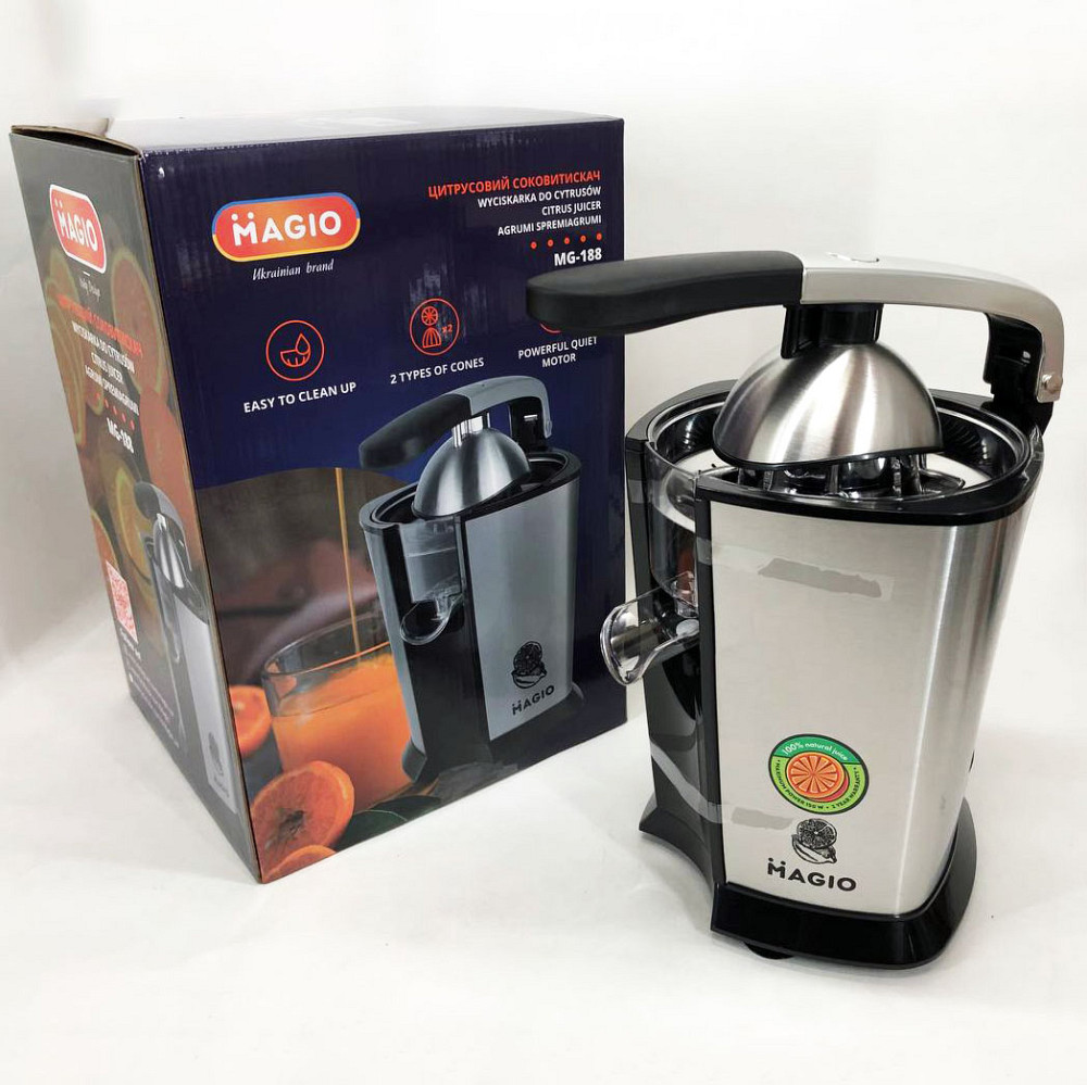 Соковыжималка для цитрусовых MAGIO MG-188, соковыжималка для яблок, соковыжималка для ягод QS-68 Львов - изображение 8