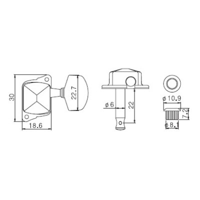Колки для гитары Paxphil J-21 3+3 CR Винница - изображение 2