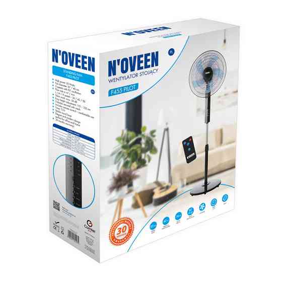 Вентилятор підлоговий з таймером Noveen F455 55 Вт Київ
