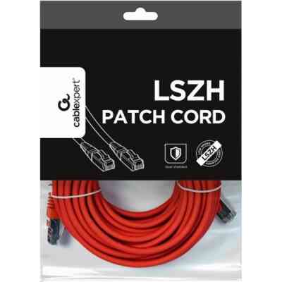 Патч-корд 20м S/FTP Cat 6A CU LSZH red Cablexpert (PP6A-LSZHCU-R-20M) Винница