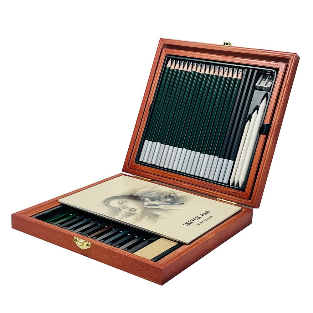 Набір для малювання та живопису, 58 предметів, аксесуари для малювання та ескізів, професійний художній набір Кам'янець-Подільський - фото 1