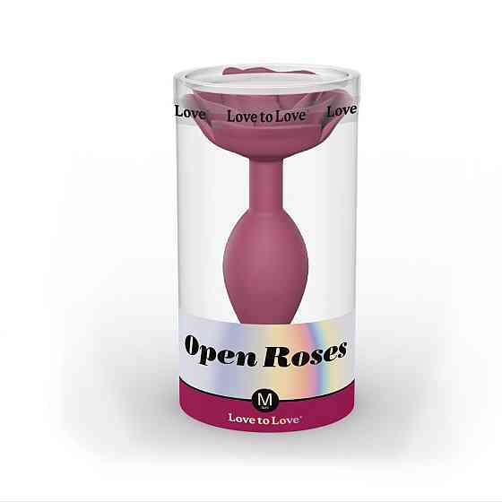 Силіконова анальна пробка Love To Love OPEN ROSES M SIZE - PLUM STAR Sex Aura Київ