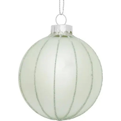 Елочная игрушка House Of Seasons Стеклянные шарики 3 шт D7 см Серебряные (8718861801569) Винница - изображение 3