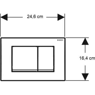 Панель смыва Geberit Delta30 білий (115.137.11.1) Винница
