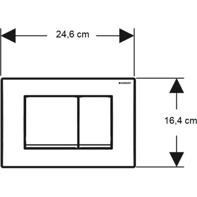 Панель смыва Geberit Delta30 білий (115.137.11.1) Винница - изображение 4