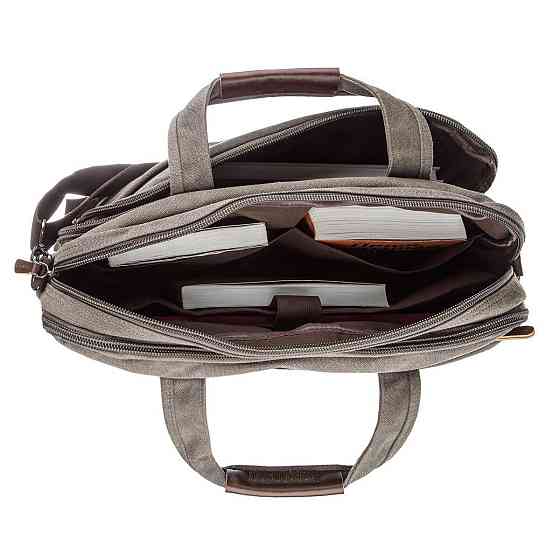 Сумка текстильна для ноутбука 15.6 Сіра (Vintage) Київ