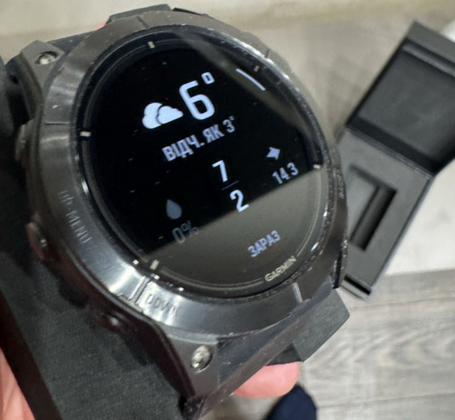 Смарт-Часи Garmin Epix Pro 51 Sapphire Titanium with leather band Київ - фото 2