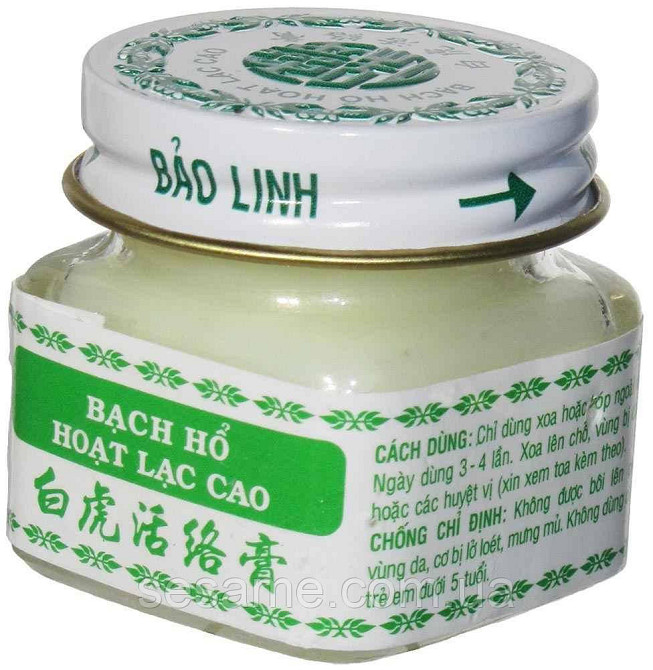 Вьетнамский бальзам Белый Тигр BACH HO Hoat Lac Cao 20г Харьков - изображение 3