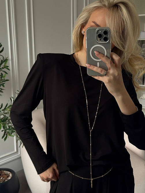 Женский стильный вязаный костюм двойка плотная турецкая вискоза Одесса - изображение 10