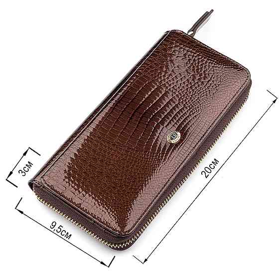 Гаманець жіночий ST Leather 18438 (S7001A) багатофункціональний Коричневий Київ