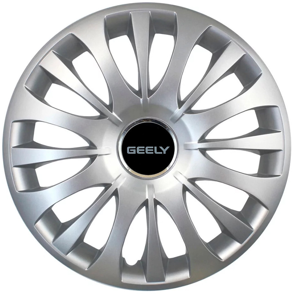 Автомобильные модельные колпаки R15 Geely 329 4шт, SJS, серебристые Киев - изображение 1