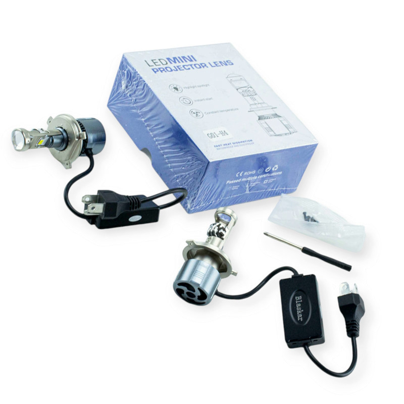 Автолампа H4 12V-24V G01 5700K 38W радіатор та вентилятор лінза LED Мукачево - фото 1