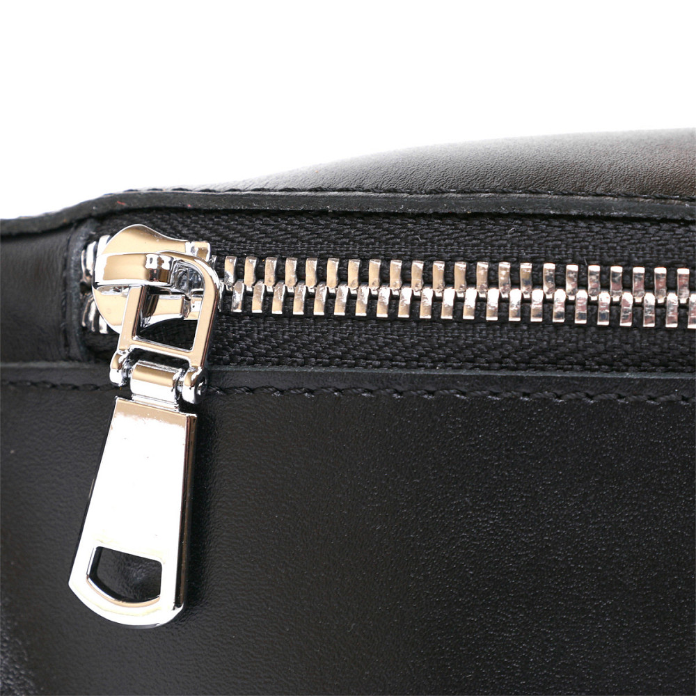 Кожаная универсальная женская бананка Shvigel 16383 Черный Киев - изображение 5