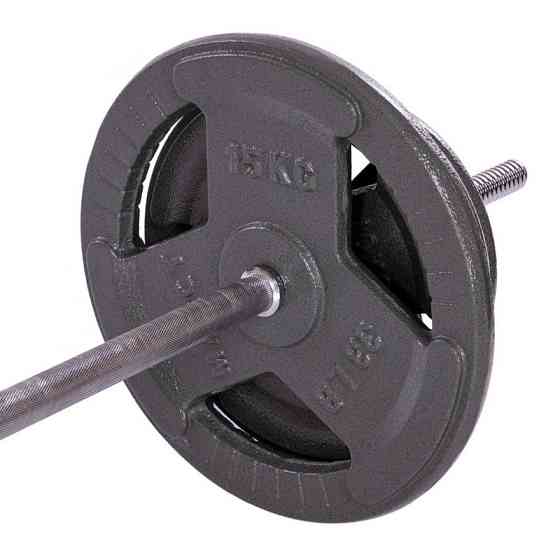 Штанга пряма зі сталевими блінами на 80 кг довжина-1,8 мм SPORT 2431-80 Київ