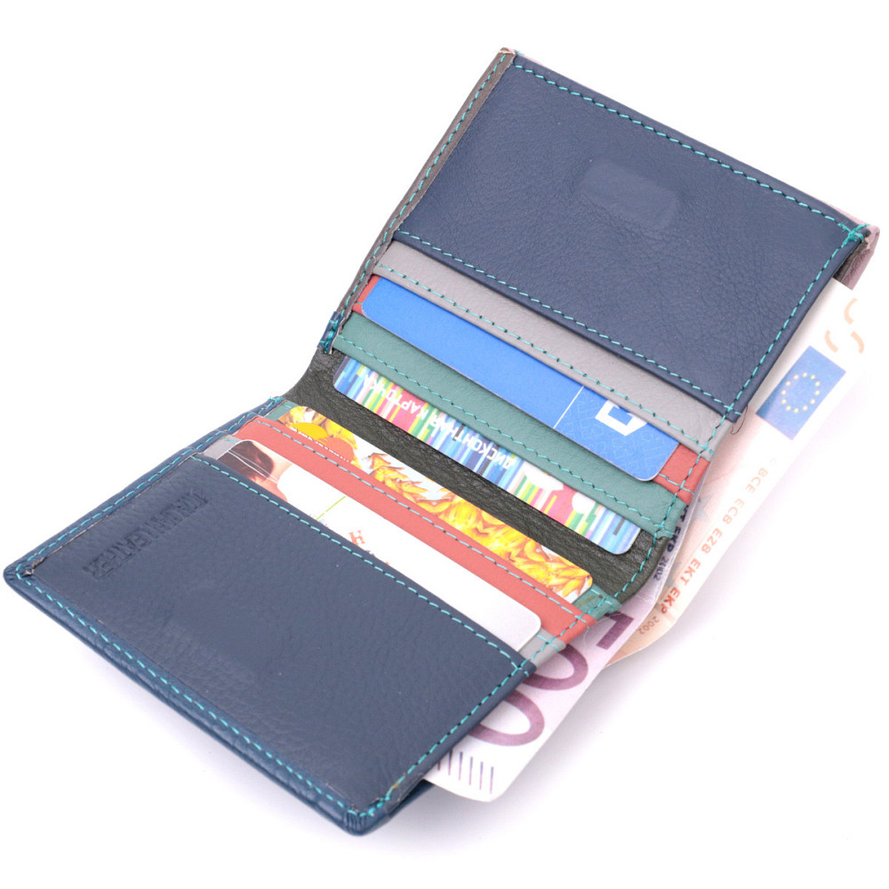 Симпатичный женский кошелек с оригинальной монетницей из натуральной кожи ST Leather 19512 Разноцветный Киев - изображение 5