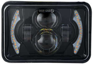 Фара LED прямокутна 95W ближній + дальній + повороти + габарит) Мукачево