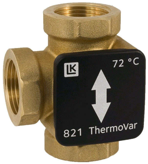 LK 821 Термостатичний триходовий перемикаючий клапан Termo Var, 1 