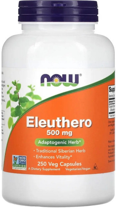 Элеутерококк Now Foods Eleuthero 500mg 250 vcaps Киев - изображение 1