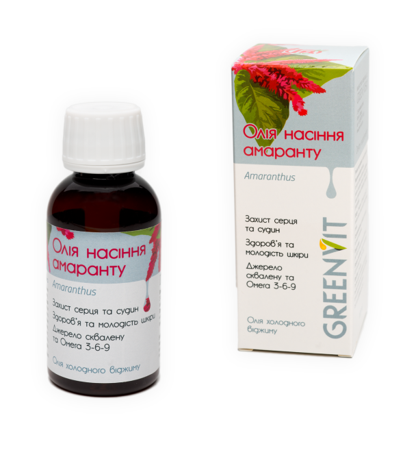 Олія насіння амаранта / ТМ Грін-Віза / 100 мл Киев - изображение 1