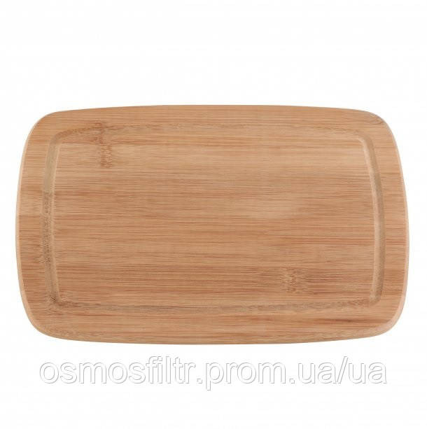 Дошка обробна Axentia БАМБУК з жолобом прямокутна 32x21х1,8 см (125236) Київ - фото 3