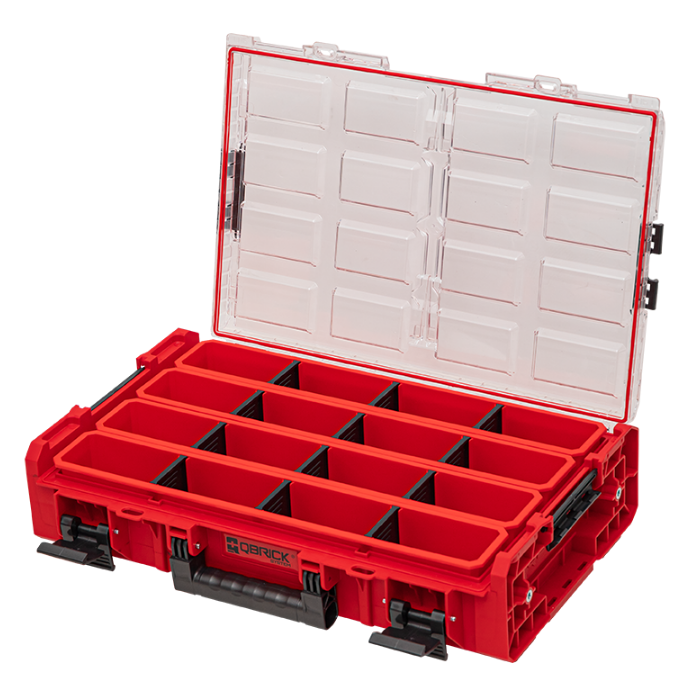 Ящик органайзер для інструментів Qbrick System ONE Organizer XL 2.0 Long Bin Red (5901238256571) Київ - фото 2