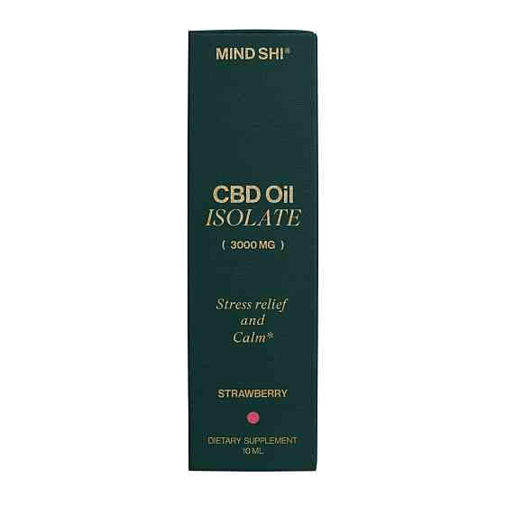 Олія каннабідіол Mind Shi CBD Oil Isolate 3000 mg 10 ml полуниця Київ