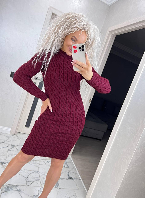 Жіноча стильна в'язана сукня туніка.  42-48р Київ - фото 6