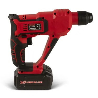 SR-150 Акумуляторний перфоратор SDS+ 2×24 В, м'яка ручка, 2 батареї, набір свердел та насадок Одеса - фото 6