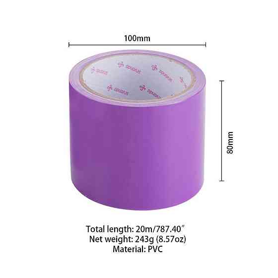 Скотч для бондажу LOCKINK SEVANDA Electrostatic Tape, фіолетова, 16 м Sex Aura Київ