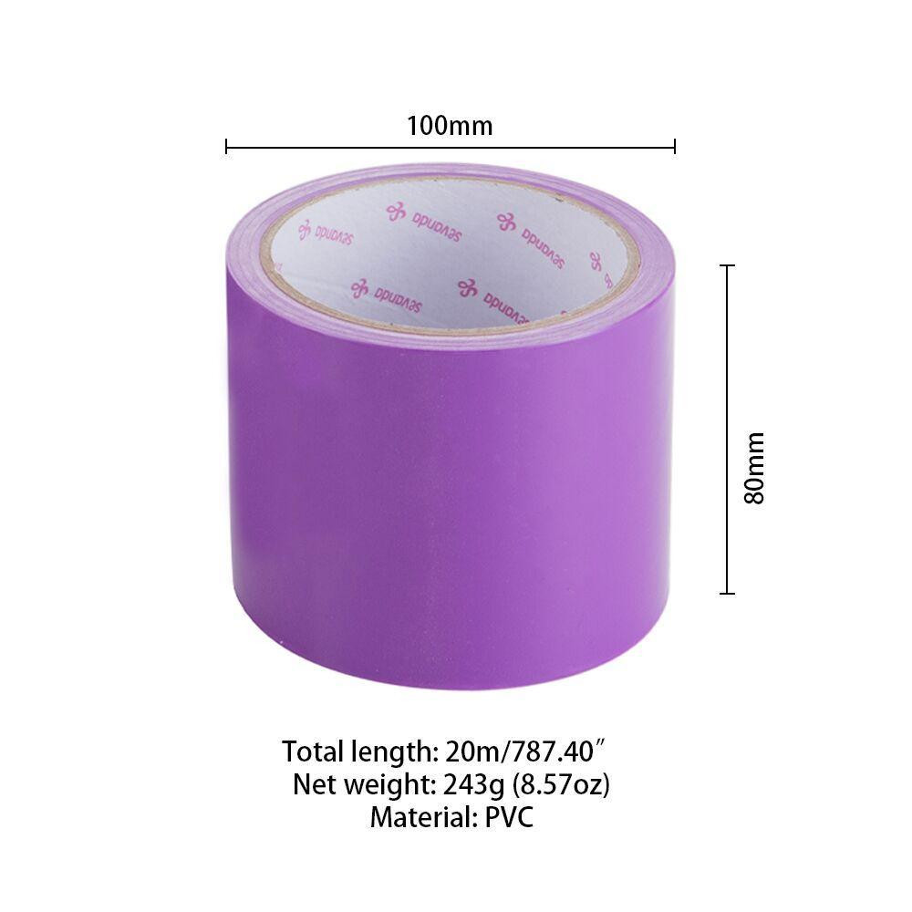 Скотч для бондажу LOCKINK SEVANDA Electrostatic Tape, фіолетова, 16 м Sex Aura Київ - фото 2