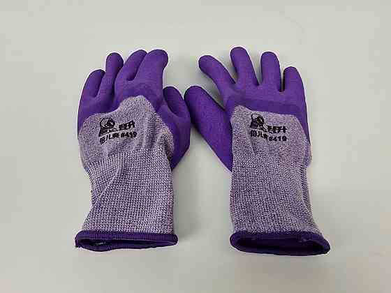 Господарські рукавички зі стрейчева покрита спіненим латексом No419 (12 пар) Харків