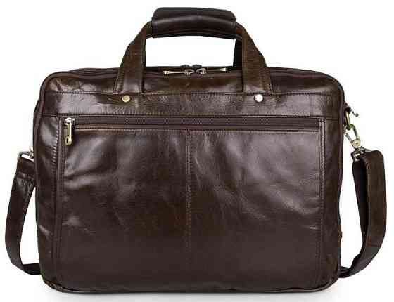 Сумка чоловіча Vintage 14247 для ноутбука з діагоналлю 15.6 дюйма Коричнева Київ