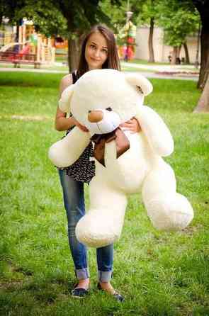 Плюшевий ведмедик М'яка іграшка Бойд 125 см Шампань Тернопіль