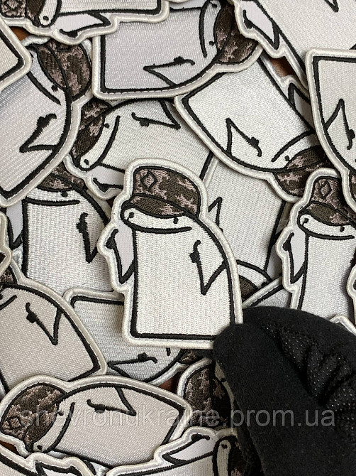 Шеврон флорк зсу (Форма контурна. На липучці) Розмір 8x6.3см Київ - фото 5