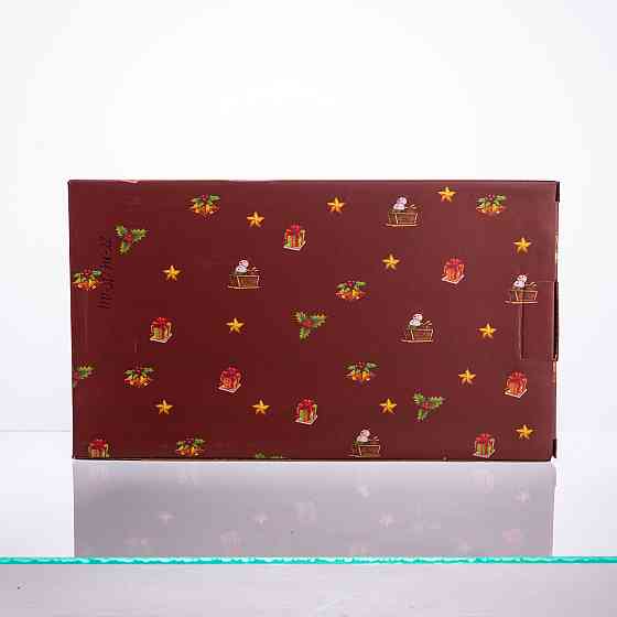 Yiwu Сервірувальне новорічне блюдо для закусок з порцеляни Santa 30,5×17,5×2,5 (см) HP-SDHK-22 Коломия