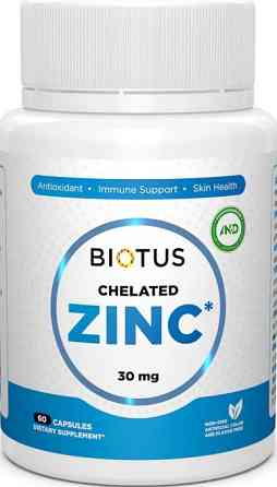 Цинк Biotus Chelated Zinc 30 мг 60 капс Київ