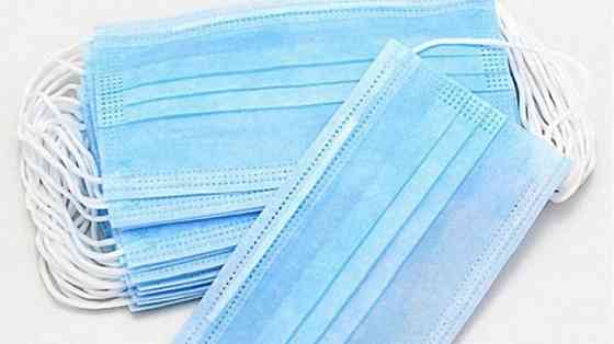 Одноразовые трехслойные паяные медицинские маски 20 шт Винница