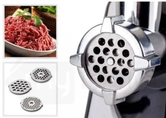 Мясорубка электрическая DOMOTEC MS-2028 4500 Вт с реверсом, 3 решетками, насадками для колбас и кеббе Одесса