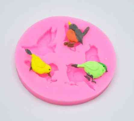 Кондитерский молд Птицы 6 см розовый Киев