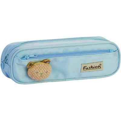 Пенал Cool For School 2 відділення з аплікацією Блакитний (CF6885-lt.blue) Вінниця